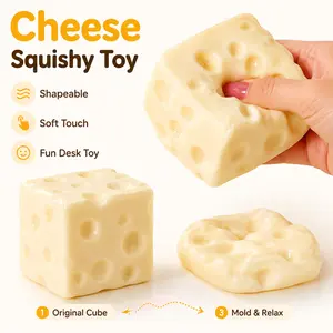 Moldable Squishy Sensory Toy, Soft Creamy Fidget Stress Relief Toy, Non-Rebound Squeeze Play for Kids & Adults, Fun DIY Shapeable Desk Toy, 7cm Sensory Hobby Toy