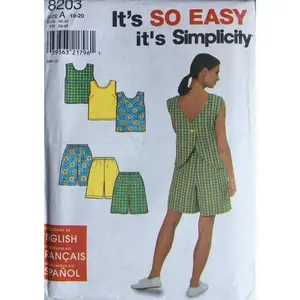 Simplicity 8203 Sewing Pattern (Vintage) CUT