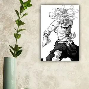 (Poster) Mahoraga Jjk Poster 1 Anime Vintage Wall Art, Gift for Maang Fans