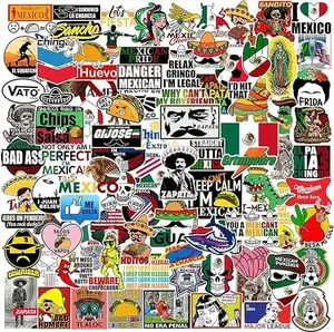 100pcs Hardhat Stickers, Funny Vinyl  Tool Box Stickers, Design for Helmet Hood Laptop Water Bottle, Mexico Pride Patriotic Decals for Men Adults Ironworkers Lineman Oilfield Electrician