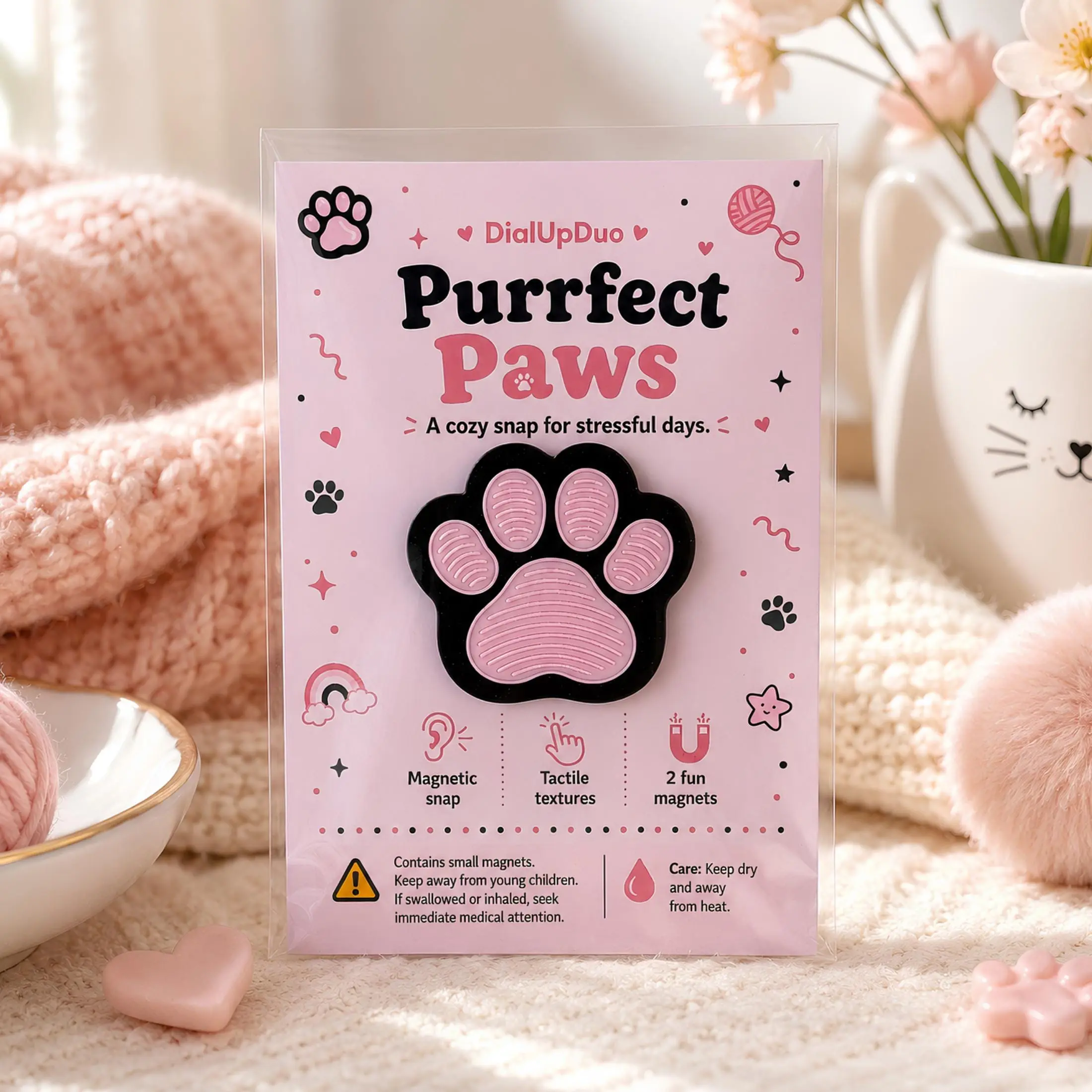Cat Paw Magnetic Fidget | Purrfect Paws Cat Lover Gift