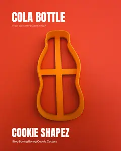 Cola Bottle Cookie Cutter + Stamp
