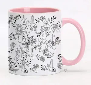 Floral Willy Pattern Coffee Mug, Sassy Coffee Mug, NSFW Ceramic Mug, Funny Mug for Friends Roommate, Sarcastic Gift for Husband Friend Dad Mom Wife, Best Gift for Boyfriend Girlfriend Reuse Tumbler