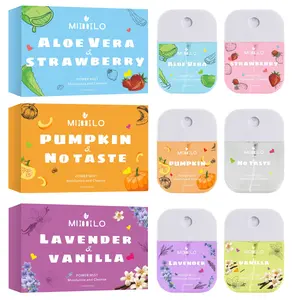 2-Pack Power Mist Hydrating Hand Sanitizer Spray * 2 Bottles - 1.2 fl oz (35ml) Each, Dual Scents (Floral + Fruity), Card-Sized Portable for Travel & Office