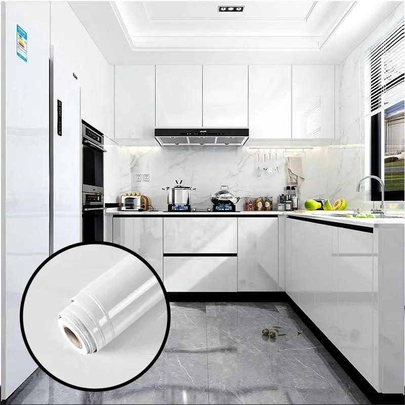 Kitchen Cabinet Door Sticker, Self-adhesive Waterproof & Oil-proof Furniture Sticker, Home Decor Supplies for Kitchen Cabinet