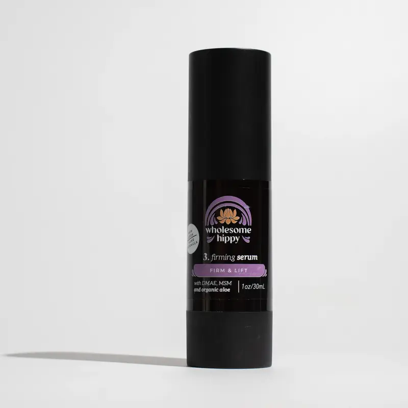 Wholesome Hippy DMAE + MSM Youth Serum 1oz - Organic Aloe & Rosemary - Firming & Repairing - Daily Moisturizer - Vegan - 30ml