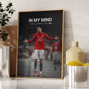 [Sale off up to 65%][Free Ship][No Frame] Cristiano Ronaldo Poster, Ronaldo Football Print, Sports Poster, Football Poster, Soccer Wall Art Gift, Sports Bedroom decor gift