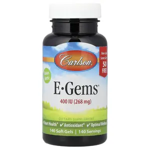 Carlson E-Gems®, 268 mg (400 IU), 140 Soft Gels
