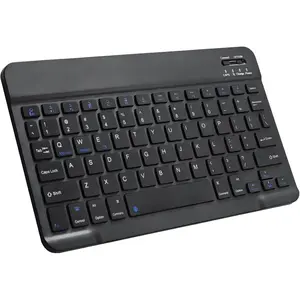 Ultra-Slim Bluetooth Keyboard Compatible with iPad,  Rechargeable Low Profile Keyboard, White