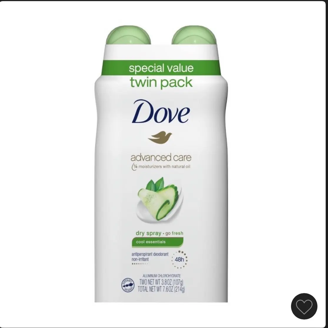 Dove Body Cucumber & Green Scent Scent Pack Of 2 150 ml - Long-Lasting Fragrance for All Day Freshness - Aroma, Scented, Body Care Comfort Cosmetic