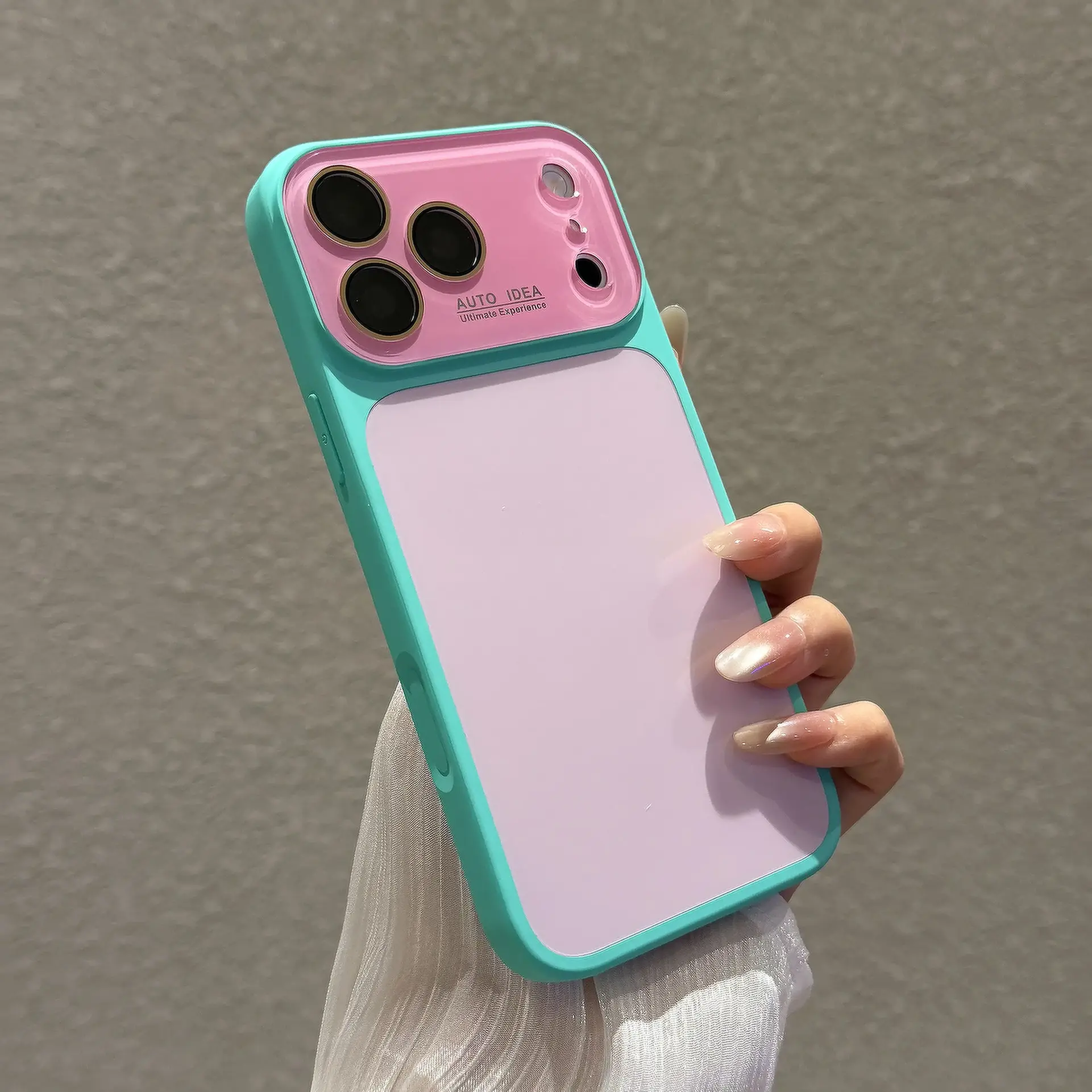 Dopamine Color Block Phone Case for iPhone 17, 16, 15, 14, 13 Pro Max - Full Coverage Protective Summer Series Case None