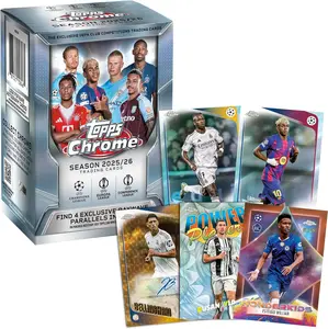 2025-26 Topps Chrome UEFA Club Competitions Soccer Value Box