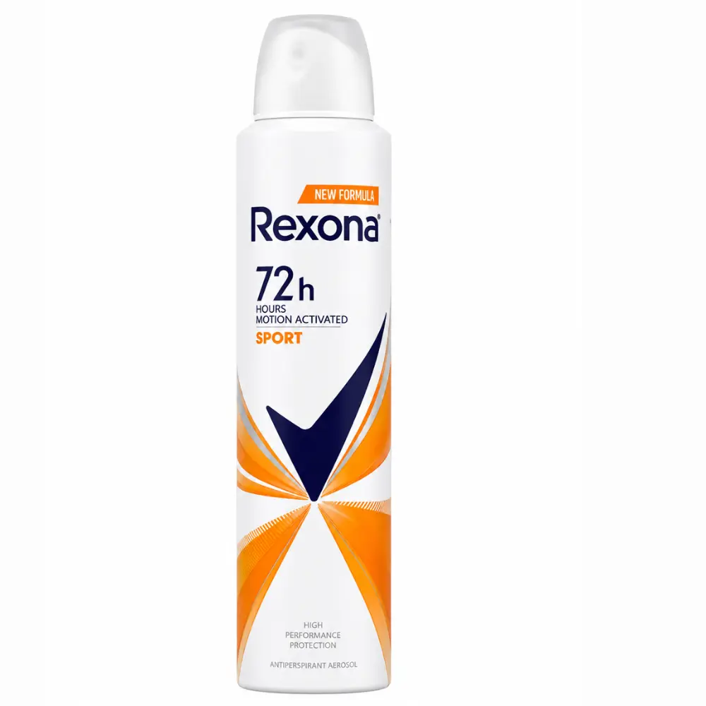 Rexona Sport Antiperspirant Deodorant Spray, 72-Hour Motion-Activated Protection, Fresh Scent, Pack of 1 Body Care Daily