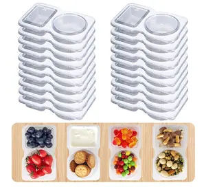Containers,Reusable Snack Containers with Lids,Snack Pack Containers for Portion Control and Meal Prep Lunch Containers for School Office Travel