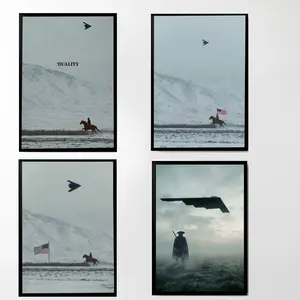 America’s 250th anniversary Wall Poster (No Frame), B2 Spirit Flying, America, Patriot, Gift For Men And Women