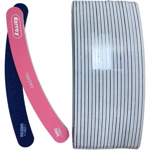 Nail Files, Dual Sided Nail Files for Natural Nails, Emery Boards Nail Filer for Acrylic Nails 180/240 Grit 20pcs