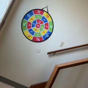 Random-Color Sticky Ball Dart Board Set with 12pcs Small Balls (1 Set), Indoor Sports Dart Board Toy, Parent–Child Interactive Toy Sports Game, Darts Board