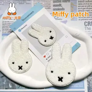 Kawaii Miffyi Rabbit Set of 3 Self-adhesive Patch | Cloth DIY Hand-decorated High-value Clothes Holes and Cracks Repair Subsidy Decorative Repair Cloth