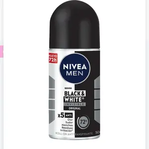 Nivea for Men Invisible for Black & White 48 Hours Deodorant Roll on 50 Ml. Body Care Antiperspirant
