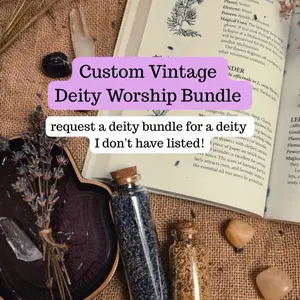 Custom Deity Worship Vintage Bundle, Vintage Witchcraft Tools, Pagan Witch Bundle, Beginner Deity Work Kit, Hellenic Pagan Altar Kit, Norse Pagan Devotee