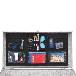 212 MAIN Seward Trunks Lid Organizer - Car Organizers Trunk Storage Solution, Peel-and-Stick Hook-and-Loop Application, Durable Vinyl-Coated Material, Multi-Pockets for Easy Item Access, Black