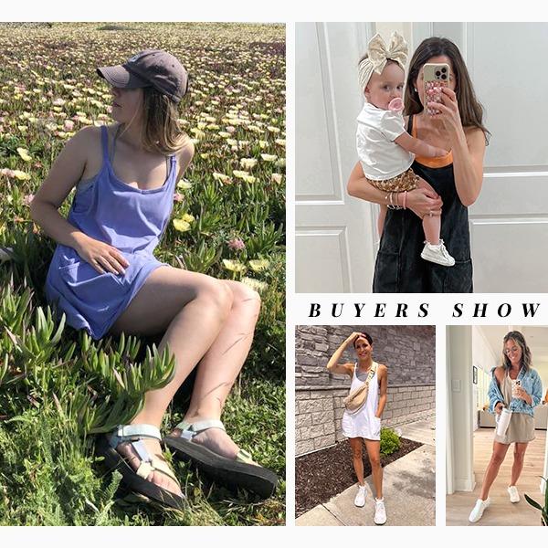 Molitree Women's Summer Sleeveless Mini Dress Athletic Dress V Neck Spaghetti Strap Short Tennis Dress with Built-in Shorts