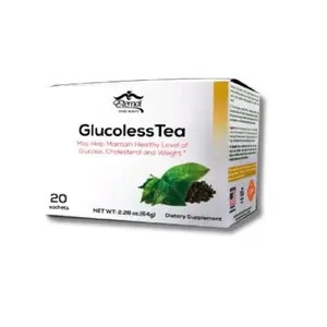 Eternal Spirit Beauty Glucoless Tea 20 Sachets - Organic Green Tea for Blood Sugar Support, Allergen-Free, Halal Certified, 0.25 oz Pack - Natural Beverage
