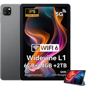 10 Inch Tablet Android 13, 6GB RAM + 64GB ROM (TF 2TB) , Tablet Bluetooth 5.2 | 1280 x 800 IPS | WiFi 6 | 5MP + 8MP | 5100 mAh | Widevine L1 | Eye Care Mode Expandable