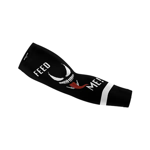 Can't Catch Me/ Arm Sleeves - Black Arm Sleeves with Logo - Designed for Versatile Wear and Functional Use