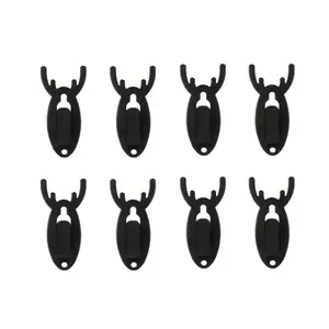 8pcs Metal Deer Head Hooks, Home Organizer Hook, Easy Installation Wall Hanging Corners, Animal Skull Wall Bracket with Install Tools, Home Decor & Storage