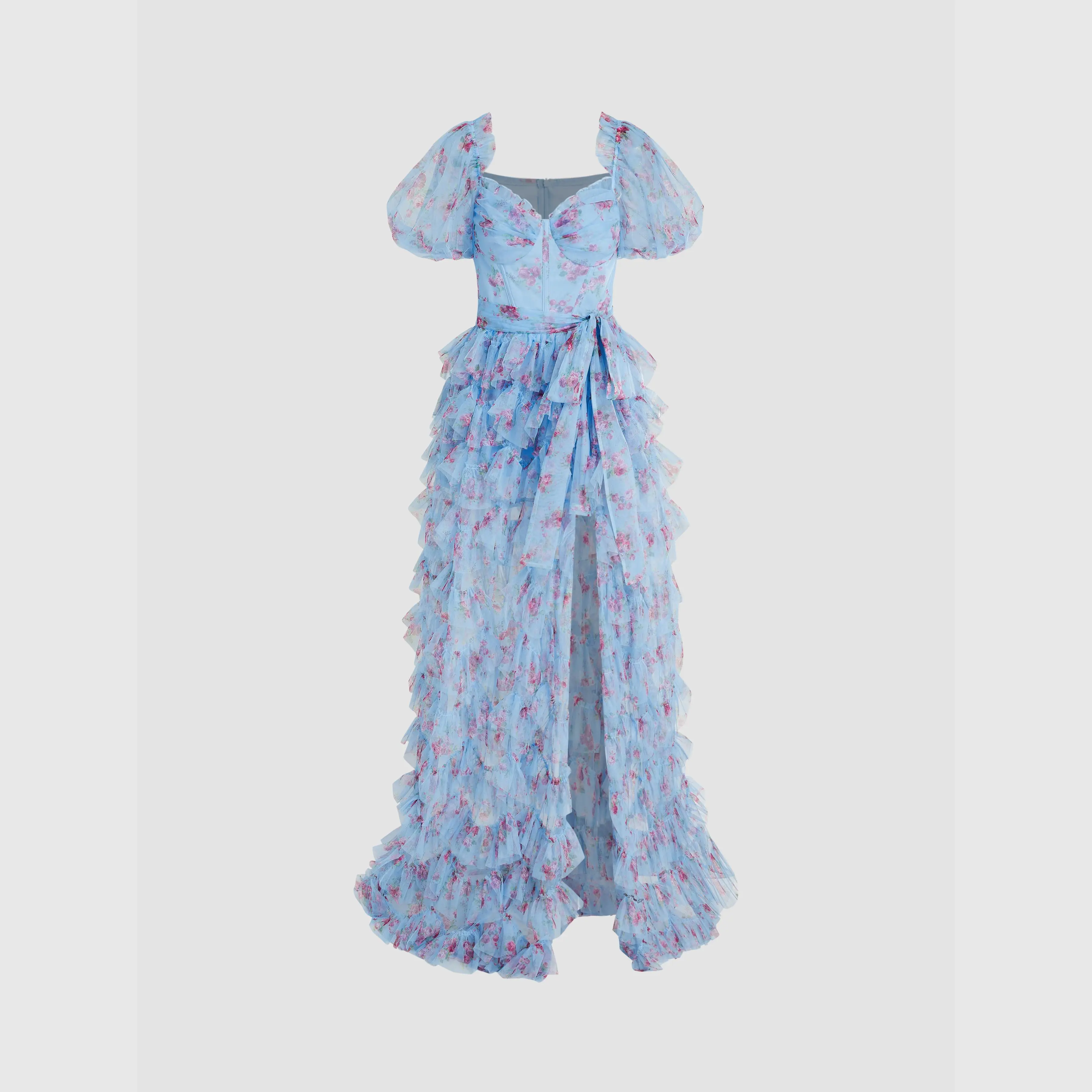 Women's Cider Mesh Sweetheart Floral Corset Dress with Detachable Layered  Maxi Design, Size 0-10 SwimWeek - TikTok Shop