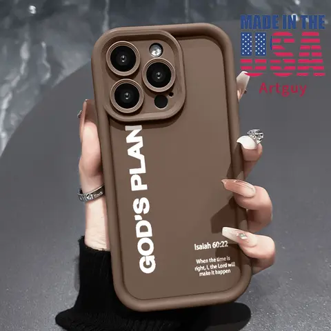 Christian "GOD'S PLAN" Isaiah 60:22 iPhone Case 18/17/16/15 Pro Max 14 Plus/13/12/11 Pro/Air Faith-Inspired Aesthetic Precise Fit Full Protection with Durable Craftsmanship