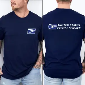 Mail Carrier T-Shirt 2side, Postal Worker Graphic Tee, Funny Rural Delivery Driver Shirt, US Mail Service Gift, Professional Mailman Apparel, Premium Cotton T-Shirt for Men