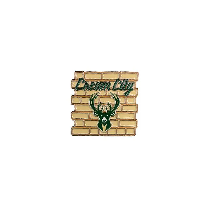 Aminco 2025-26 City Edition Brick Milwaukee Bucks Pin