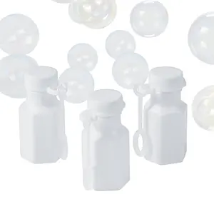 Bulk 48 Pc. Mini Hexagon White Bubble Bottles