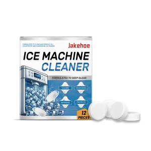 Ice Maker Cleaning Tablets, Gentle Household Cleaner for Deep Clean, Scale Removal & Odor Control, Ice Machine Care Tablets