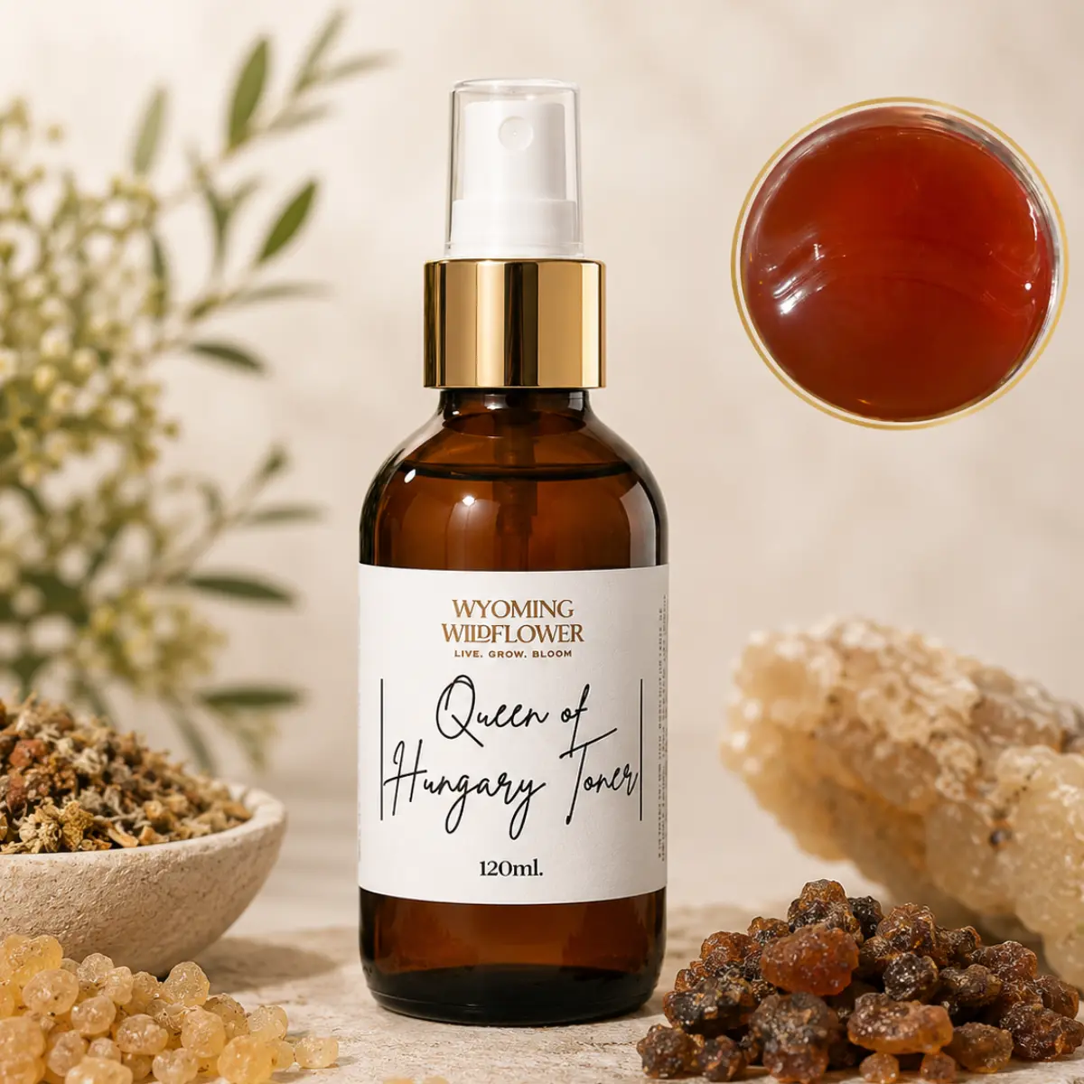Ancient Toner- Elixir of Youth | Queen of Hungary Toner | Anti-Aging | Tightens Pores | Tones | Sebum Production | Smooth Skin Texture Bee Calendula