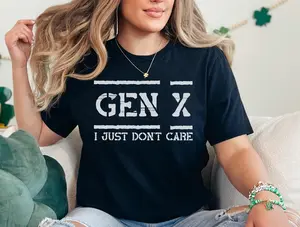 Vintage Gen X Graphic Tee - Retro Style Quote Shirt Cool Vintage Style, Casual Unisex Tee, Trendy Quote Shirt
