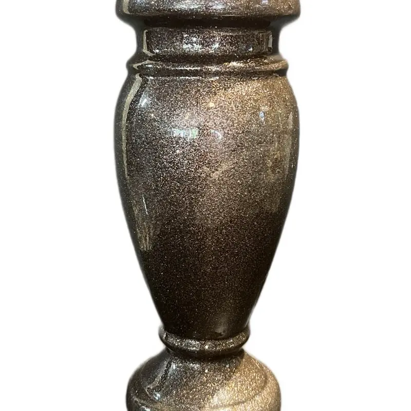 Paragon 4x10 Mahogany Cemetery Vase - Classic Design and Size Specifications Provided