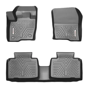YINTATECH Front & Rear 3D Floor Mats Liners for 2015-2024 Ford Edge Anti-Slip Waterproof Protection