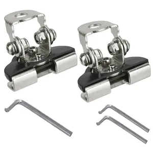 Mounting Clamp Led Work Lightbar Universal Rotatable Metal Bracket Holder Car Engine Hood Cover