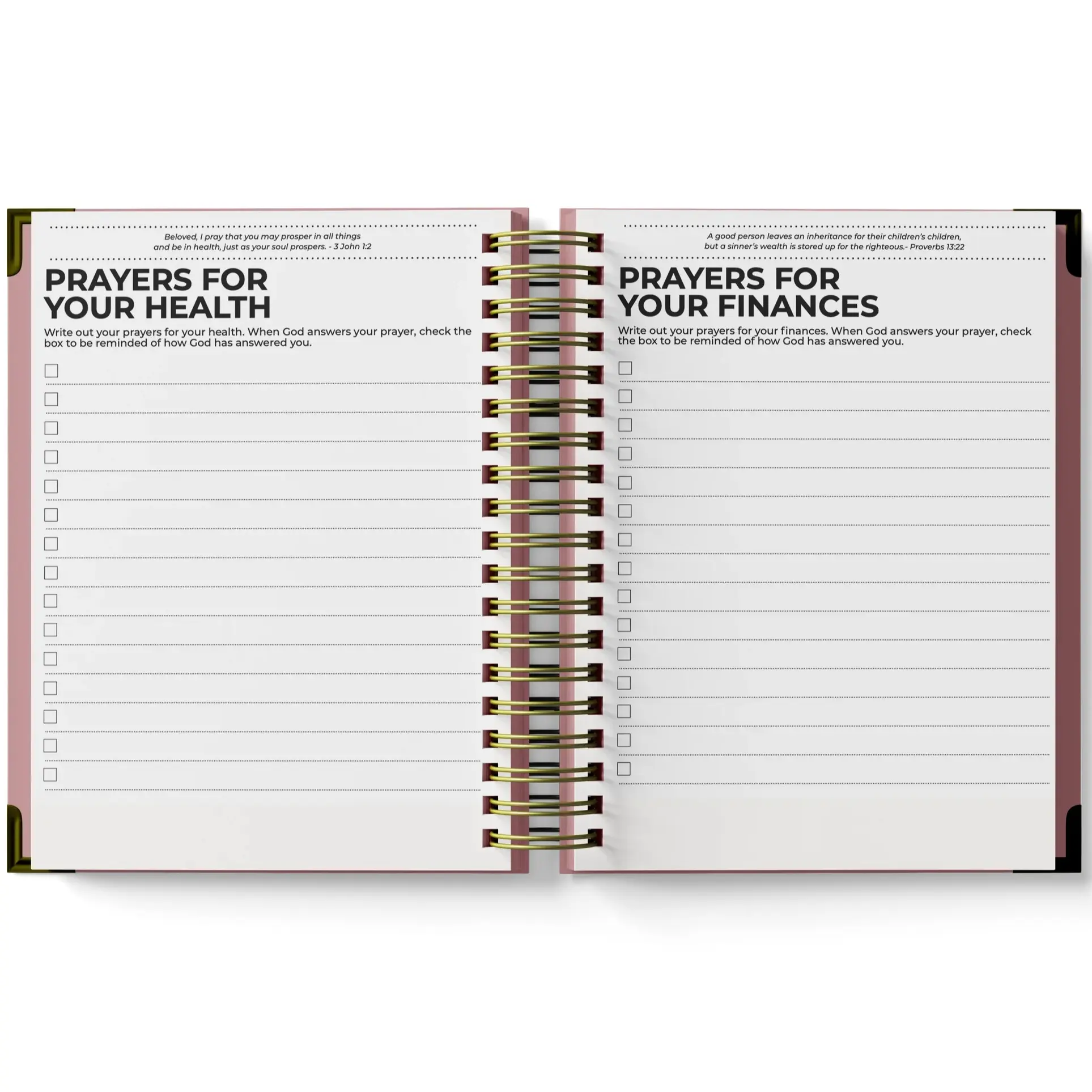 Prayer Planner