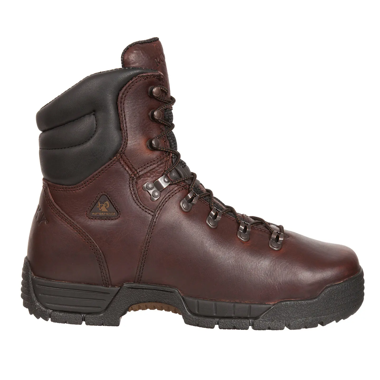 Rocky MobiLite 8" Steel Toe WP Oil-Resistant Mens Brown Wide Work Boots