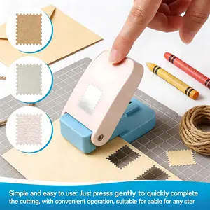 DIY Craft Companion Stamp for Flower Holders on Square Cards & Handbooks Effort-Saving Tool for Punching Holes and Crafting