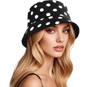 Bucket Hats for Women Trendy Print Reversible Bucket Hat Packable All Season Fisherman Sun CapsGift