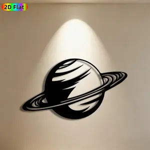 1pc Saturn Metal Wall Art, Saturn Statue Mural, Ideal Gift for New Year, Christmas, Space Decor Enthusiasts, Space Theme Design, Weather-Resistant Metal Wall Sculptures, Perfect for Bedroom Wall & Garden Fence, Outer Space Themed Home Decor Decoration