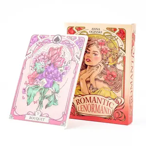2025 37Pcs Cards Romatic Lenormand Tarot Deck Full English Version Oracles Deck For Girl Board Games 10.2*7.2Cm