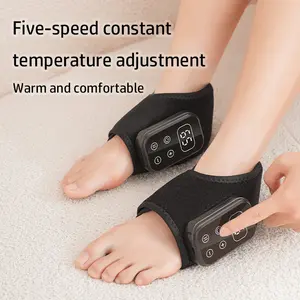 This new 2-pack of USB rechargeable portable ankle massagers features five temperature and vibration settings, an LCD screen, and intelligent timer and temperature sensing functions. It's an ideal gift for relatives, friends, and elders.