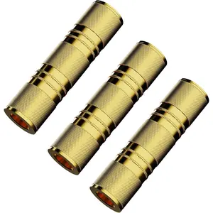 3.5mm Female to Female aux Adapter, 3.5mm Stereo Jack to 3.5mm Stereo Jack Adapter Connectors Stereo Coupler Female to Female  - 3 count
