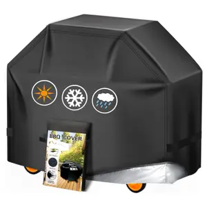 BBQ Grill Cover 58-Inch Waterproof & UV Resistant Outdoor Cover for Weber, Char-Broil, Dyna-Glo, Monument, & More, Durable Protection